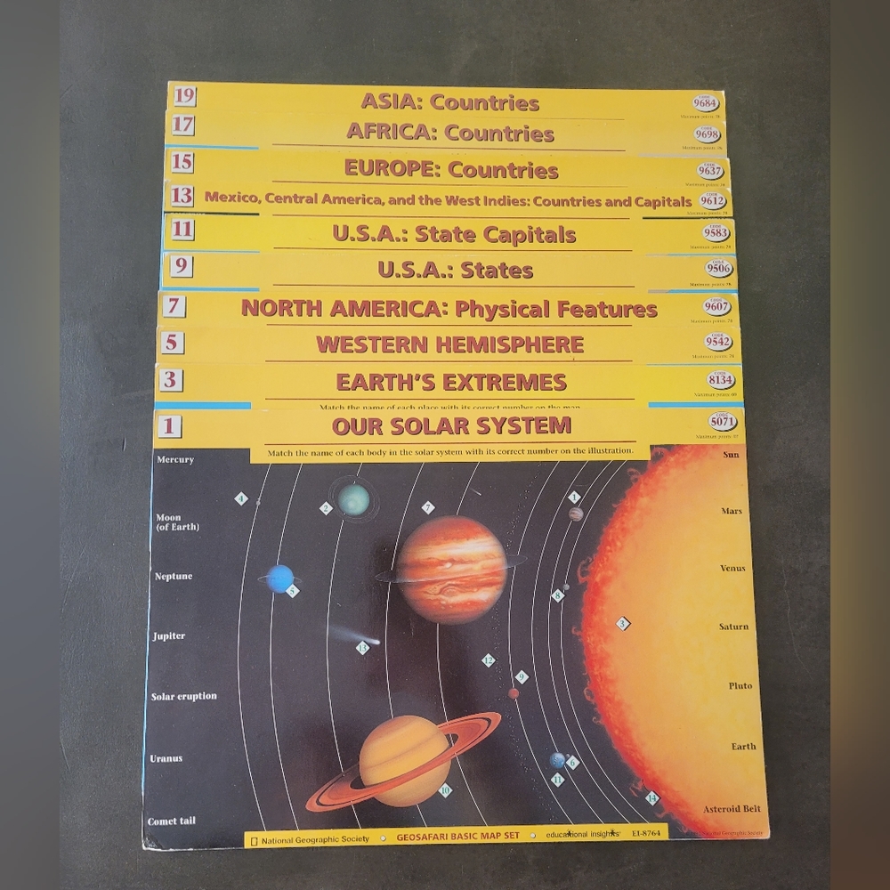 GeoSafari Learning Cards